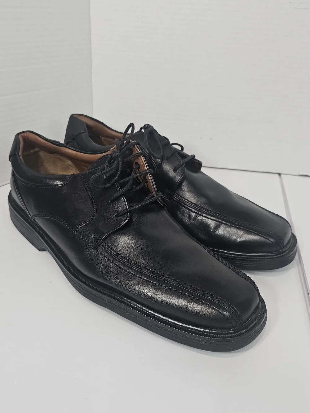 Johnston & Murphy Black  Lace-Up Dress Shoes Mens Sz 9